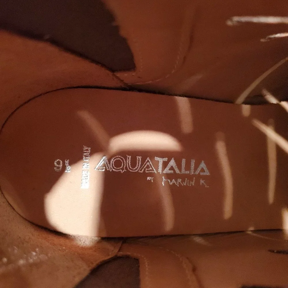 Aquatalia Tan Ankle Boots Size 9-1/2 - Picture 8 of 8